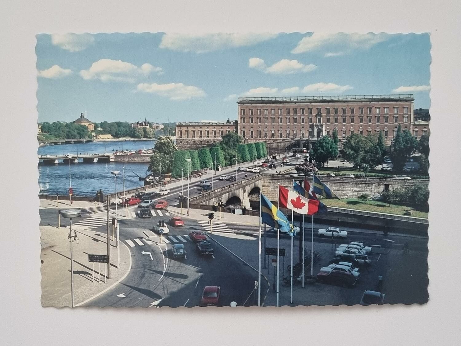 Vykort - Stockholm. Kungliga Slottet och Norrbro