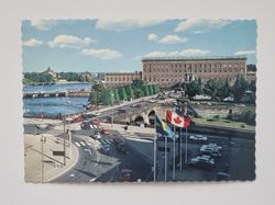 Vykort - Stockholm. Kungliga Slottet och Norrbro