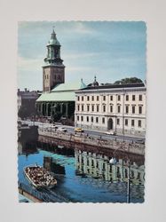 Vykort - Stockholm. Kristinekyrkan och Rådhuset