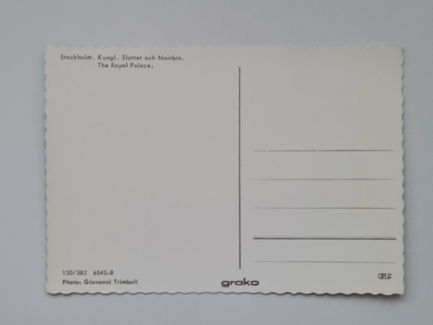 Vykort - Kungliga Slottet och Norrbro