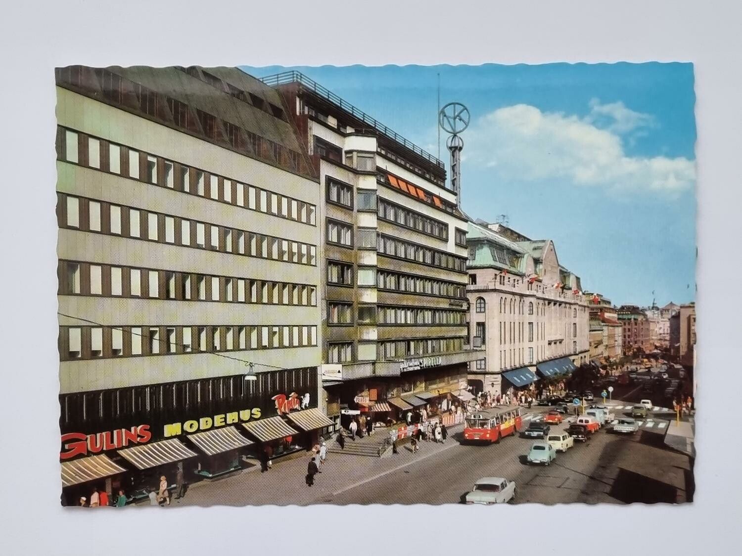 Vykort - Stockholm. Hamngatan