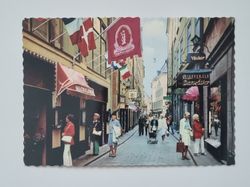 Vykort - Stockholm. Gamla Sta'n, Västerlånggatan