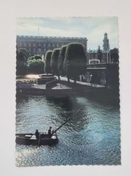 Vykort - Stockholm. Fiskare på Strömmen