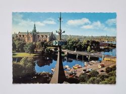Vykort - Stockholm. Djurgårdsbron med Nordiska muséet