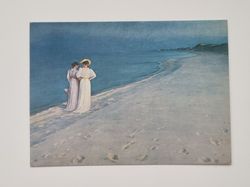 Vykort - Sommarkväll vid Skagen Sonderstrand" av P.S Kroyer