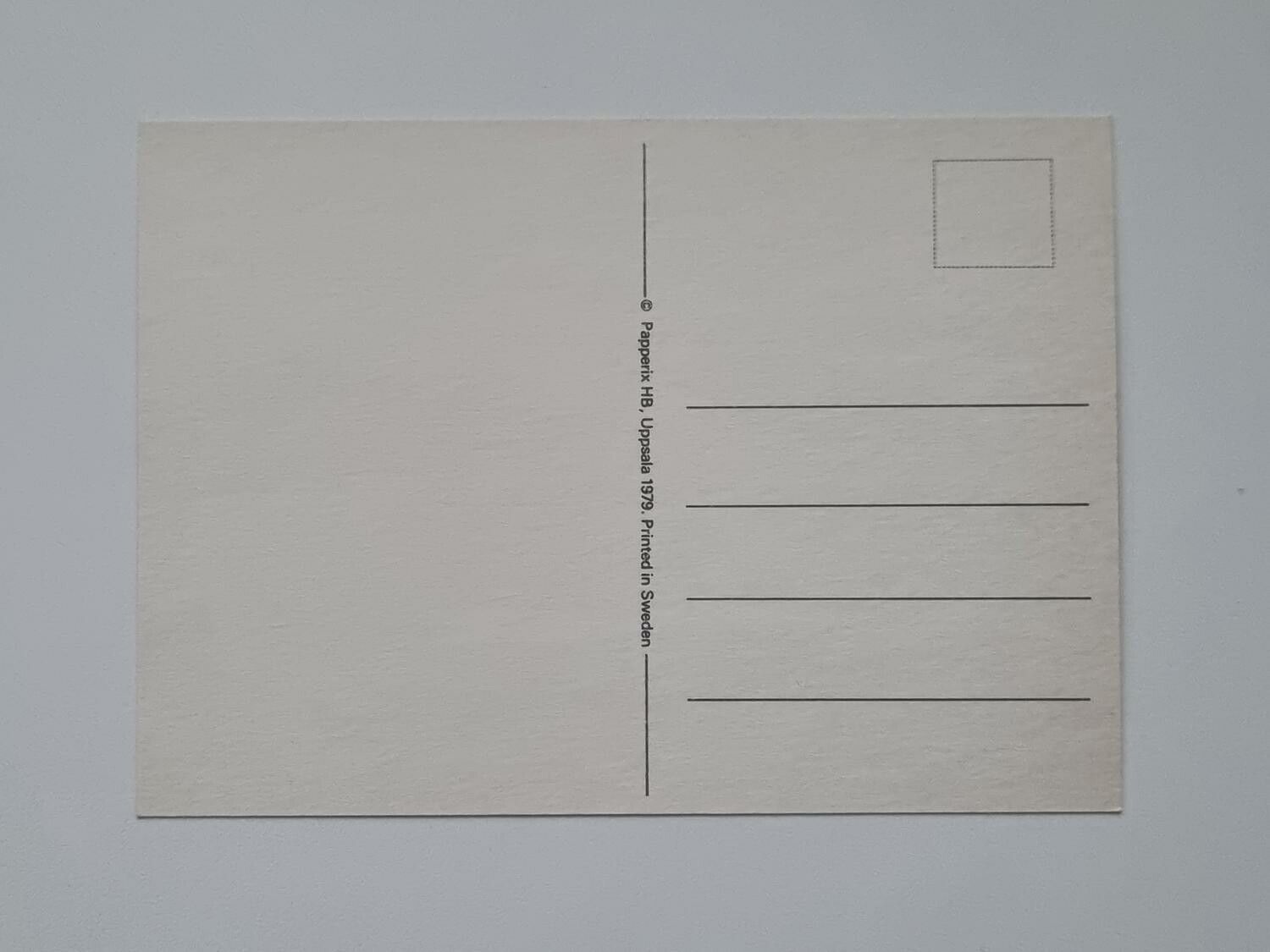 Vykort - Skvaller - Papperix HB, Uppsala 1979. Printed in Sweden