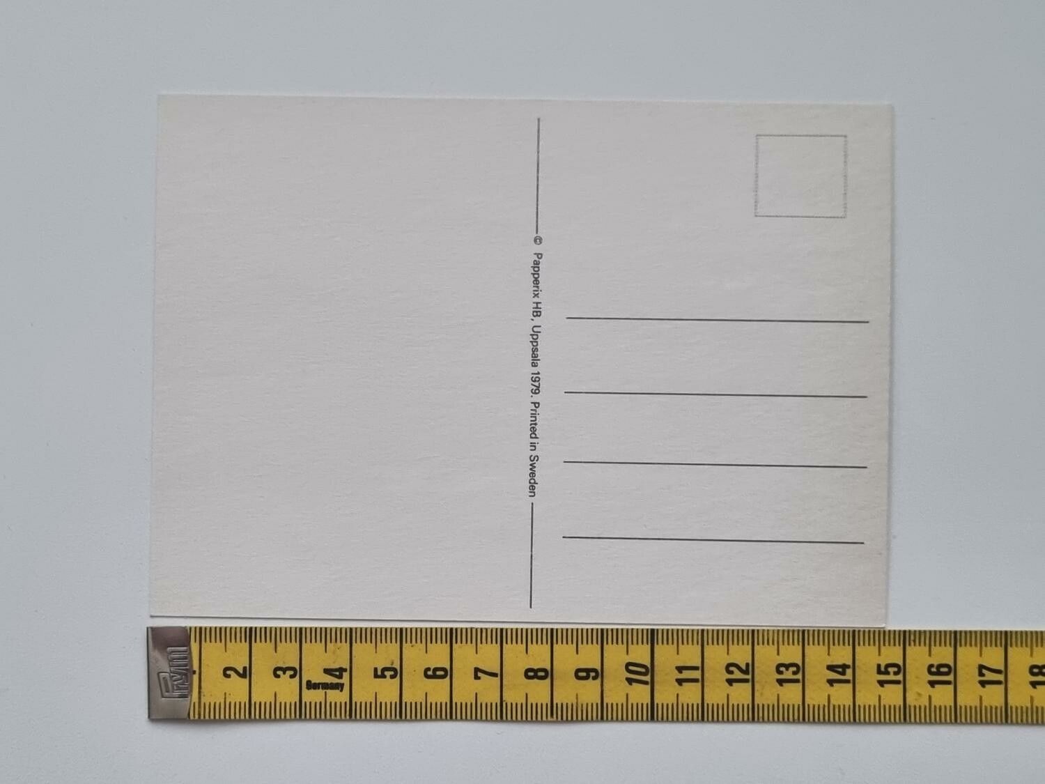 Vykort - Skvaller - Papperix HB, Uppsala 1979. Printed in Sweden