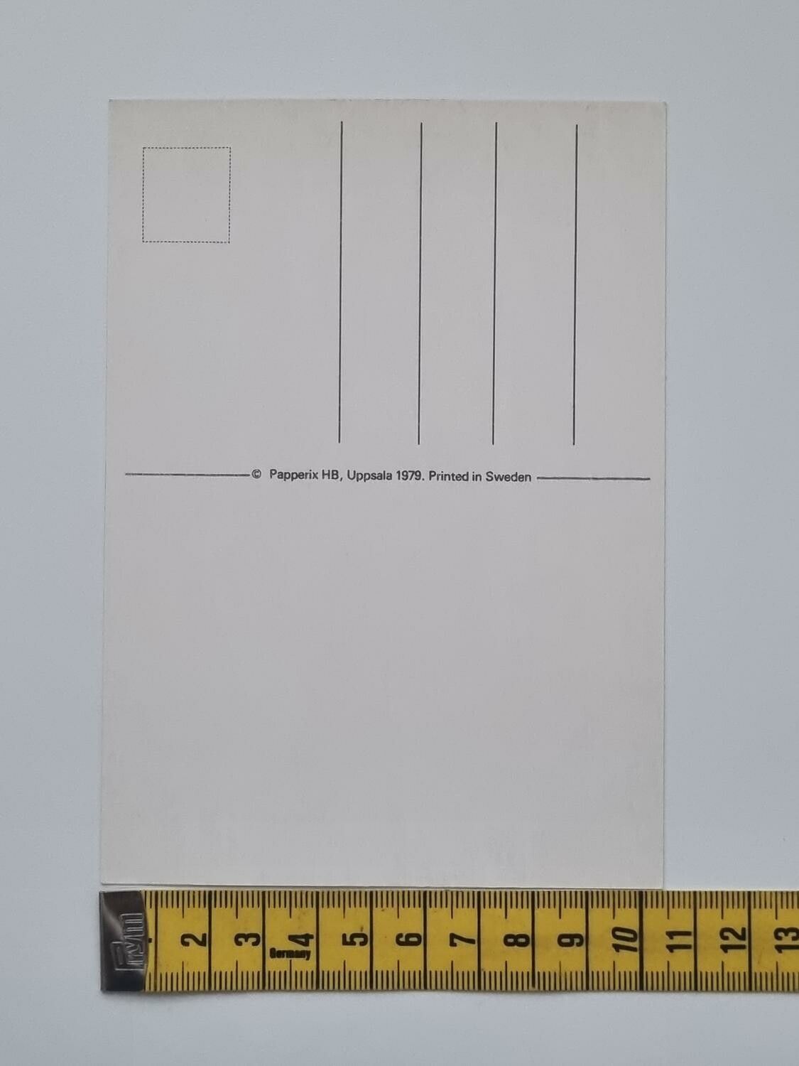 Vykort - Skvaller - Papperix HB, Uppsala 1979. Printed in Sweden