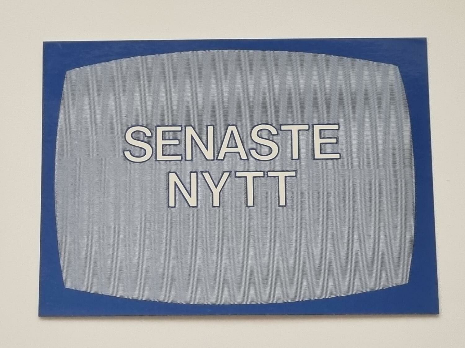 Vykort - Senaste nytt - Papperix HB, Uppsala 1979. Printed in Sweden