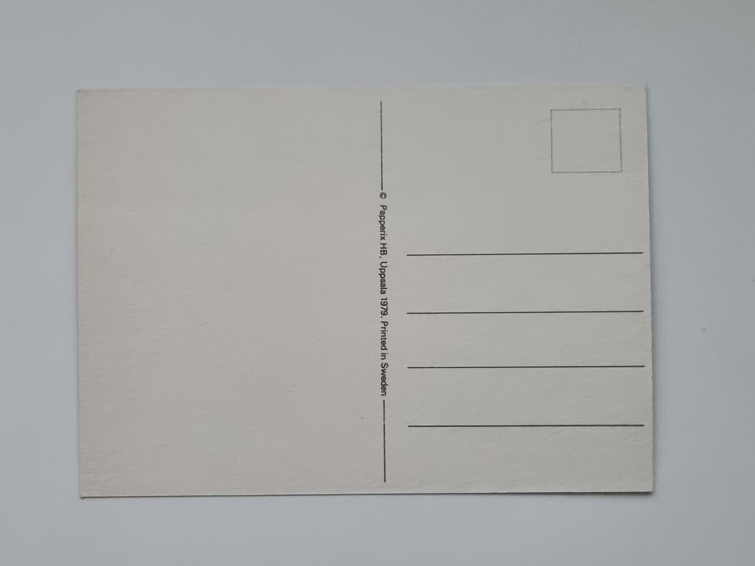 Vykort - Senaste nytt - Papperix HB, Uppsala 1979. Printed in Sweden