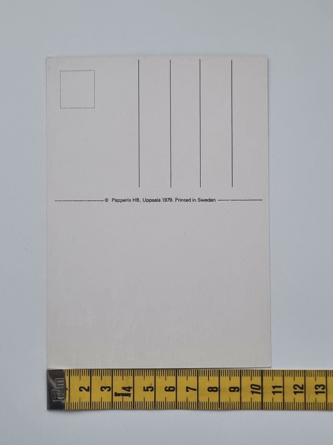 Vykort - Senaste nytt - Papperix HB, Uppsala 1979. Printed in Sweden