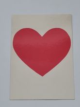 Vykort - Rött hjärta - Papperix HB, Uppsala 1979. Printed in Sweden