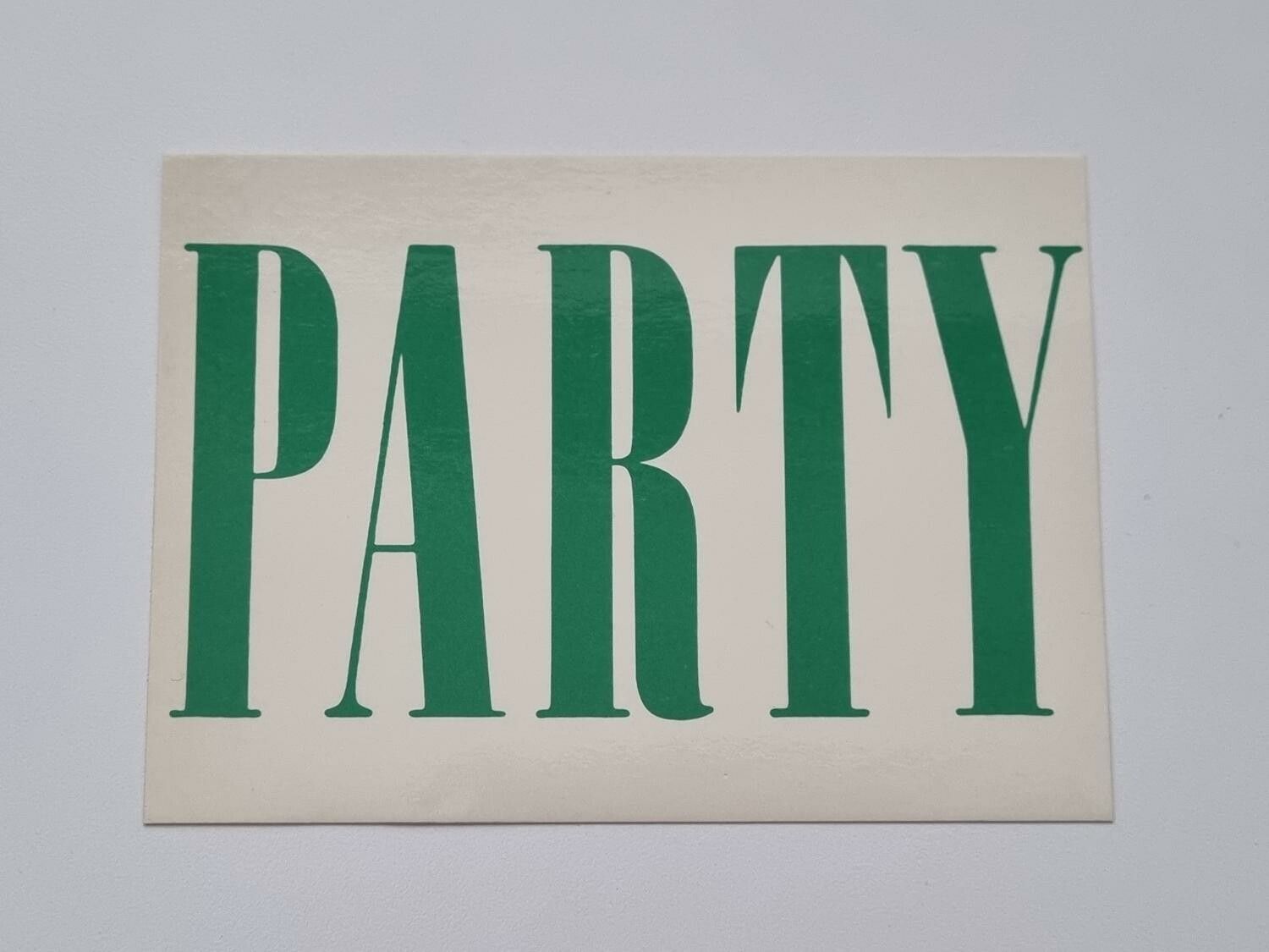 Vykort - Party - Papperix HB, Uppsala 1979. Printed in Sweden