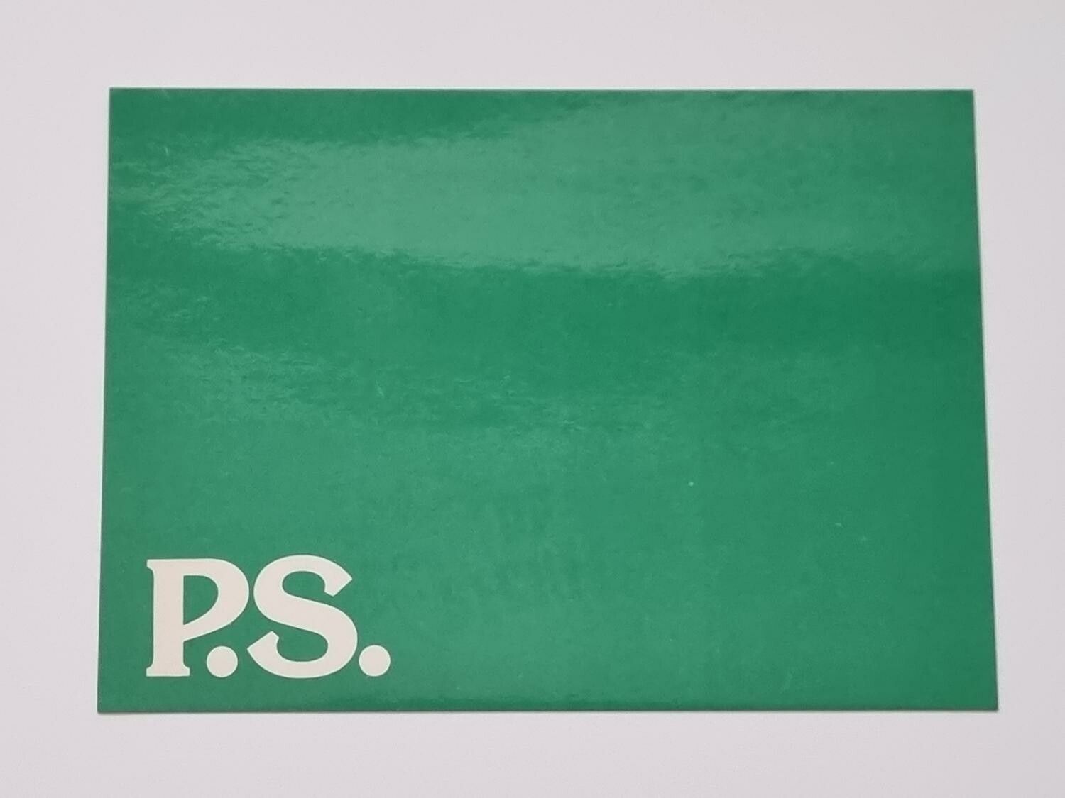 Vykort - P.S. - Papperix HB, Uppsala 1979. Printed in Sweden