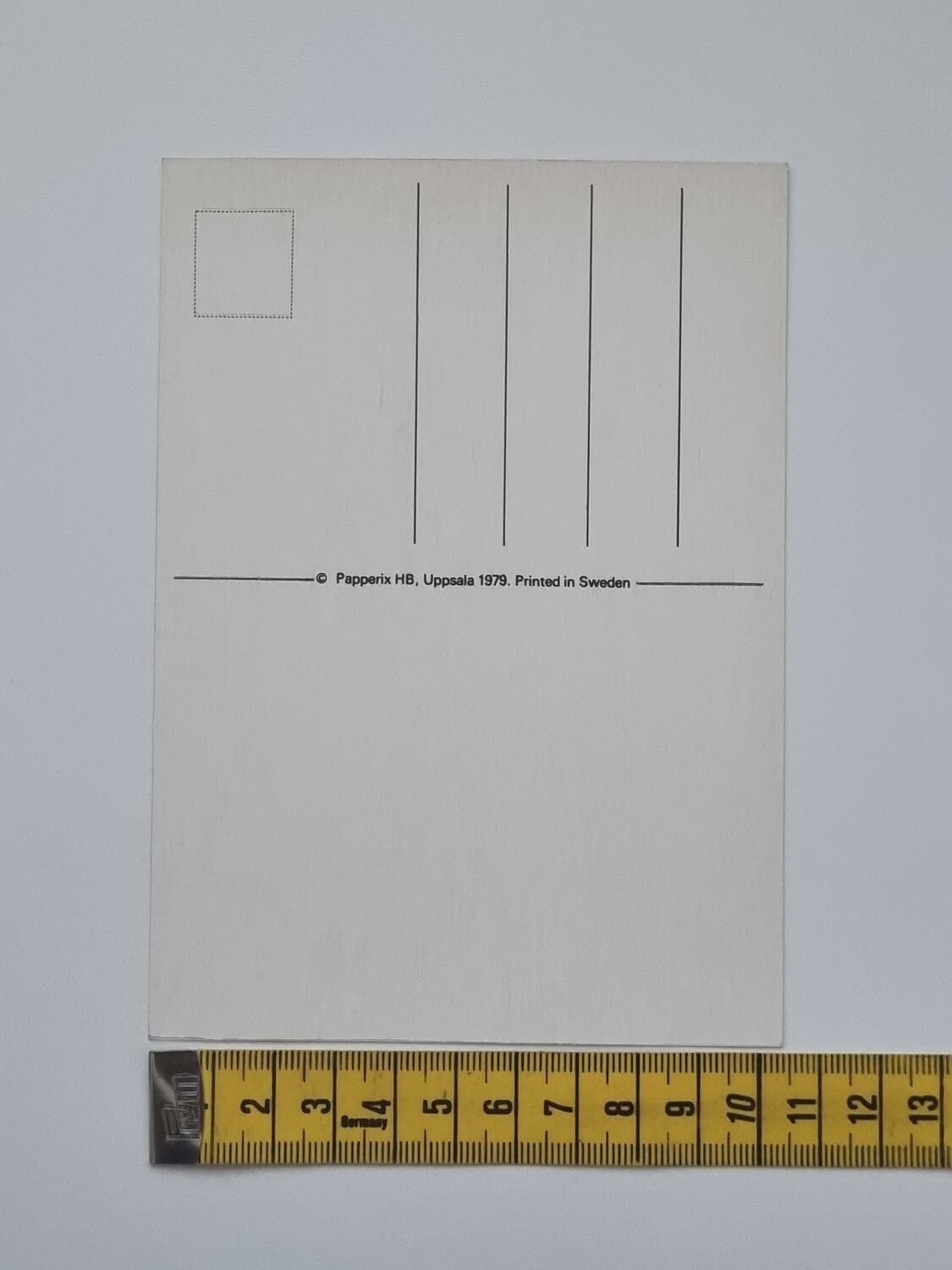Vykort - Rött hjärta - Papperix HB, Uppsala 1979. Printed in Sweden