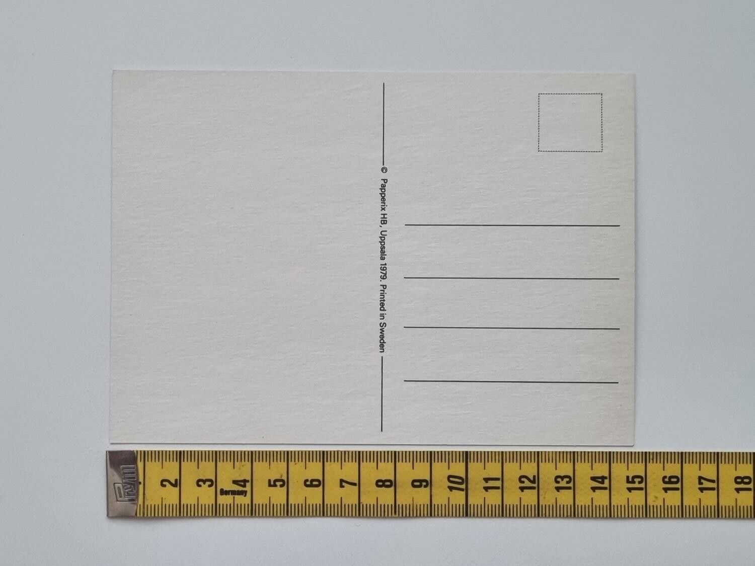 Vykort - Nej - Papperix HB, Uppsala 1979. Printed in Sweden