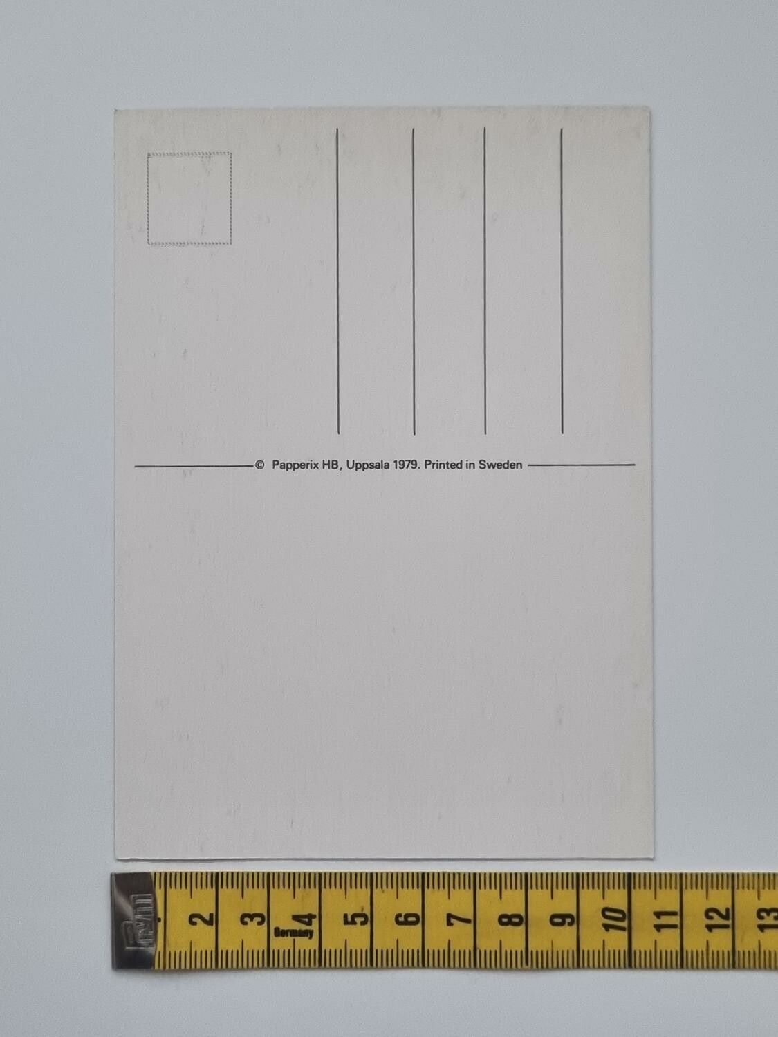 Vykort - P.S. - Papperix HB, Uppsala 1979. Printed in Sweden