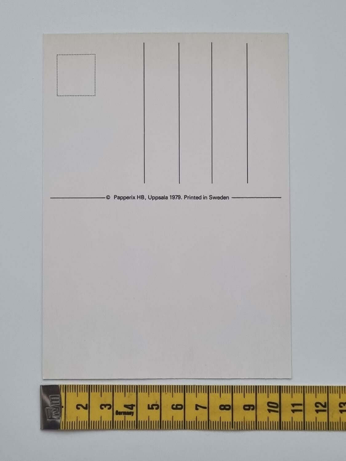 Vykort - Nej - Papperix HB, Uppsala 1979. Printed in Sweden