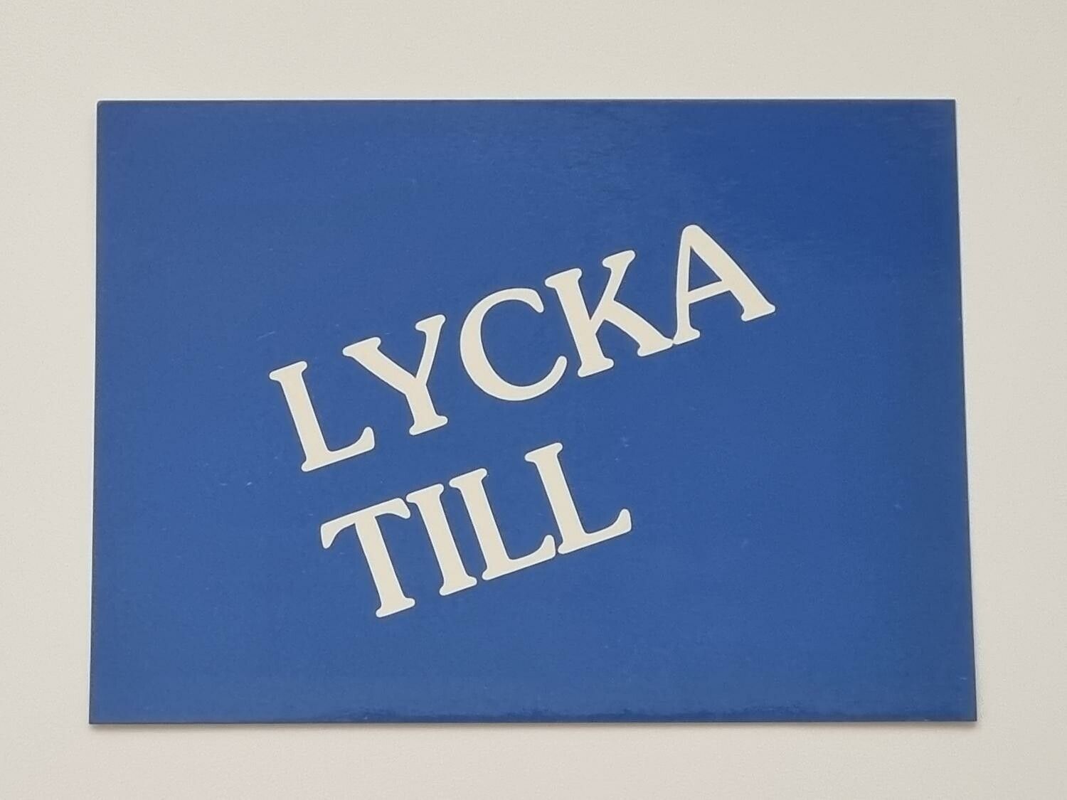 Vykort - Lycka till - Papperix HB, Uppsala 1979. Printed in Sweden