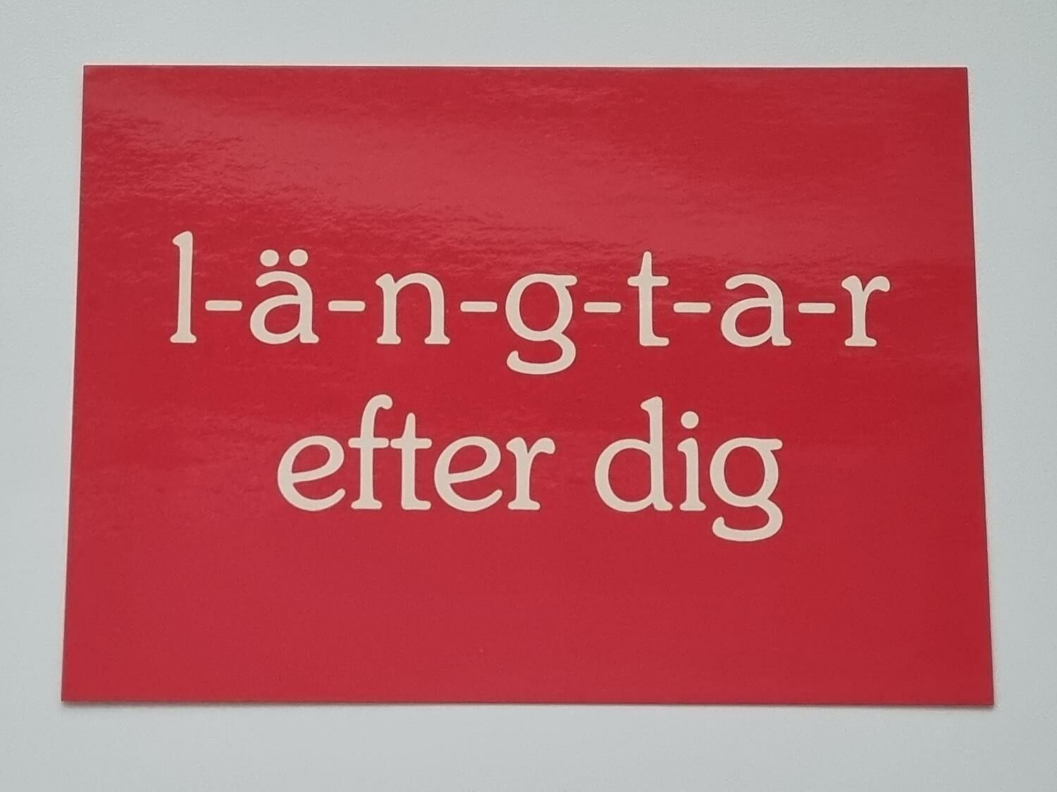 Vykort - Längtar efter dig - Papperix HB, Uppsala 1979. Printed in Sweden