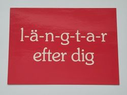 Vykort - Längtar efter dig - Papperix HB, Uppsala 1979. Printed in Sweden