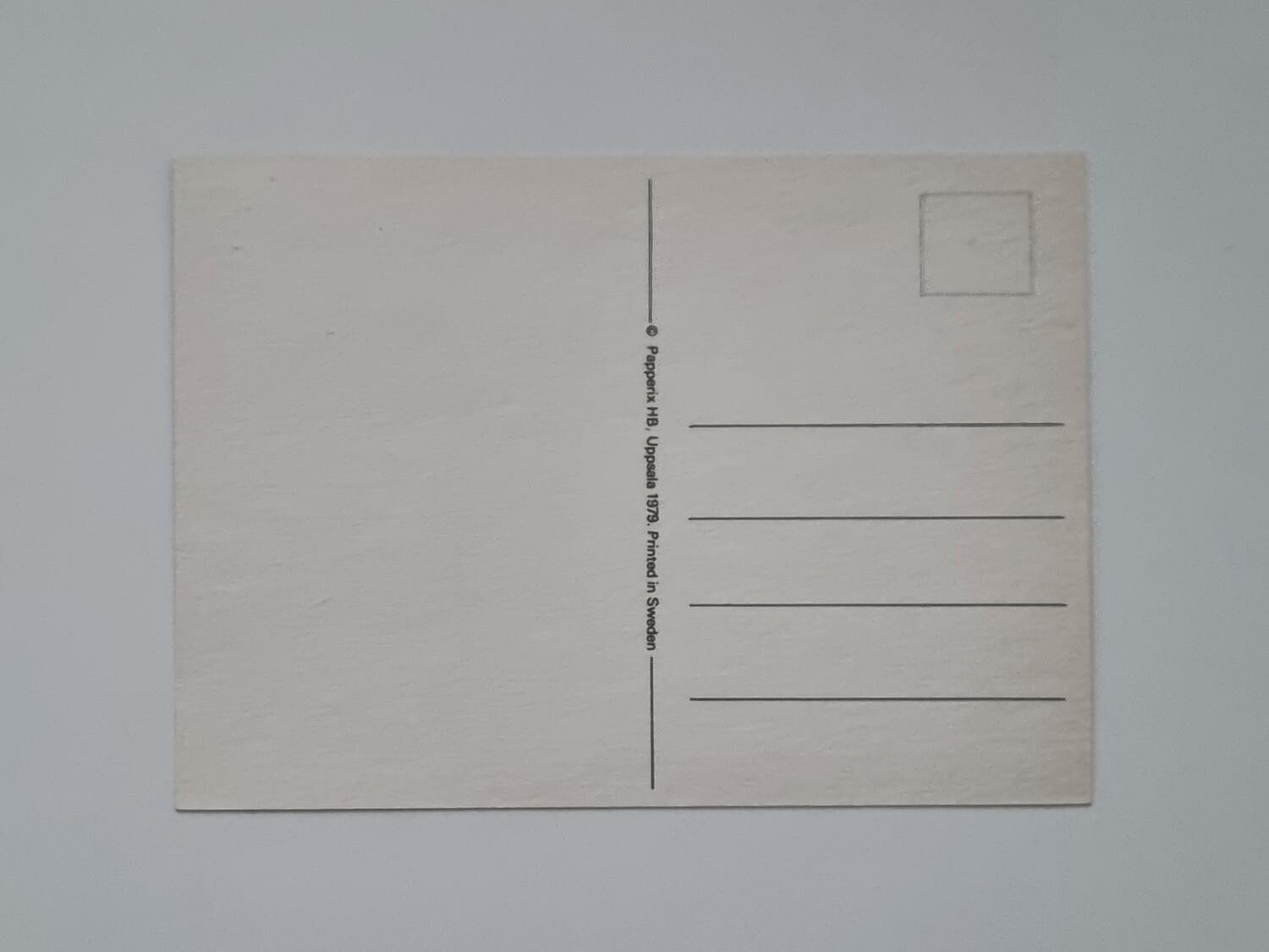 Vykort - Le - Papperix HB, Uppsala 1979. Printed in Sweden