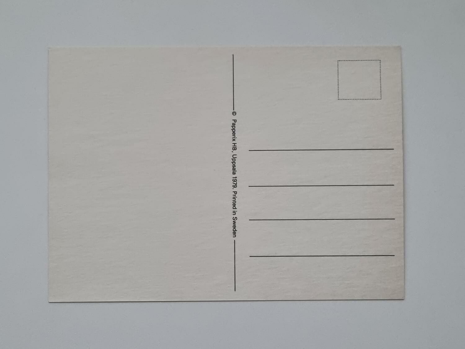 Vykort - Längtar efter dig - Papperix HB, Uppsala 1979. Printed in Sweden