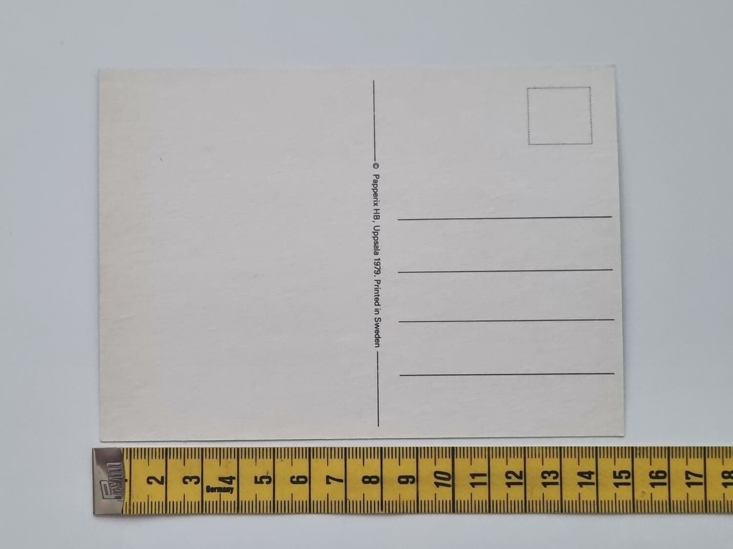 Vykort - Lycka till - Papperix HB, Uppsala 1979. Printed in Sweden