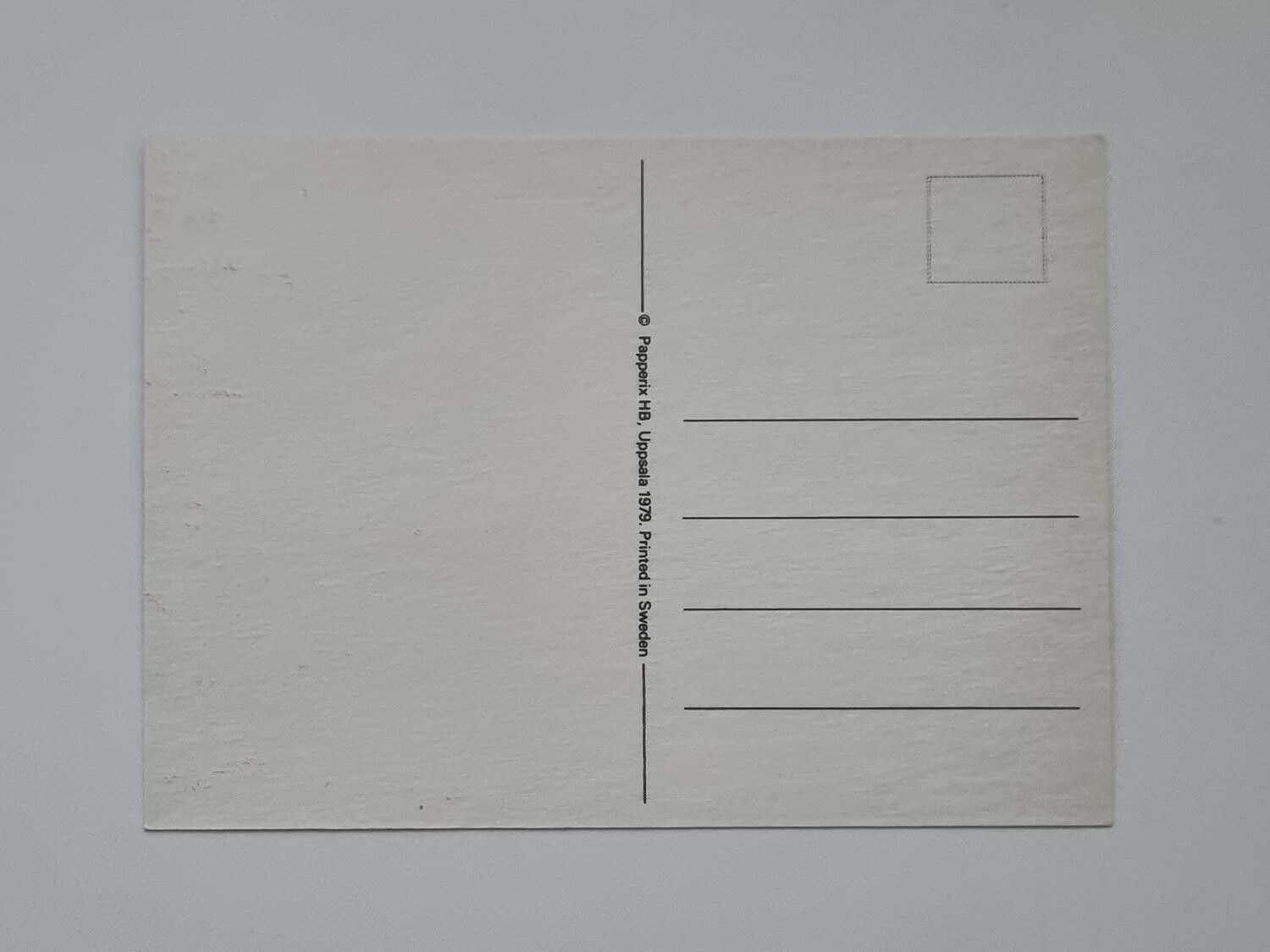 Vykort - Kan inte glömma DIG - Papperix HB, Uppsala 1979. Printed in Sweden