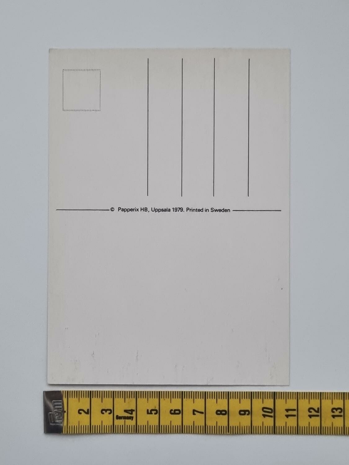 Vykort - Kan inte glömma DIG - Papperix HB, Uppsala 1979. Printed in Sweden