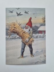 Vykort - Tomtenisse (öppningsbart kort)