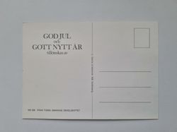 Vykort - Tomte med julbjällror