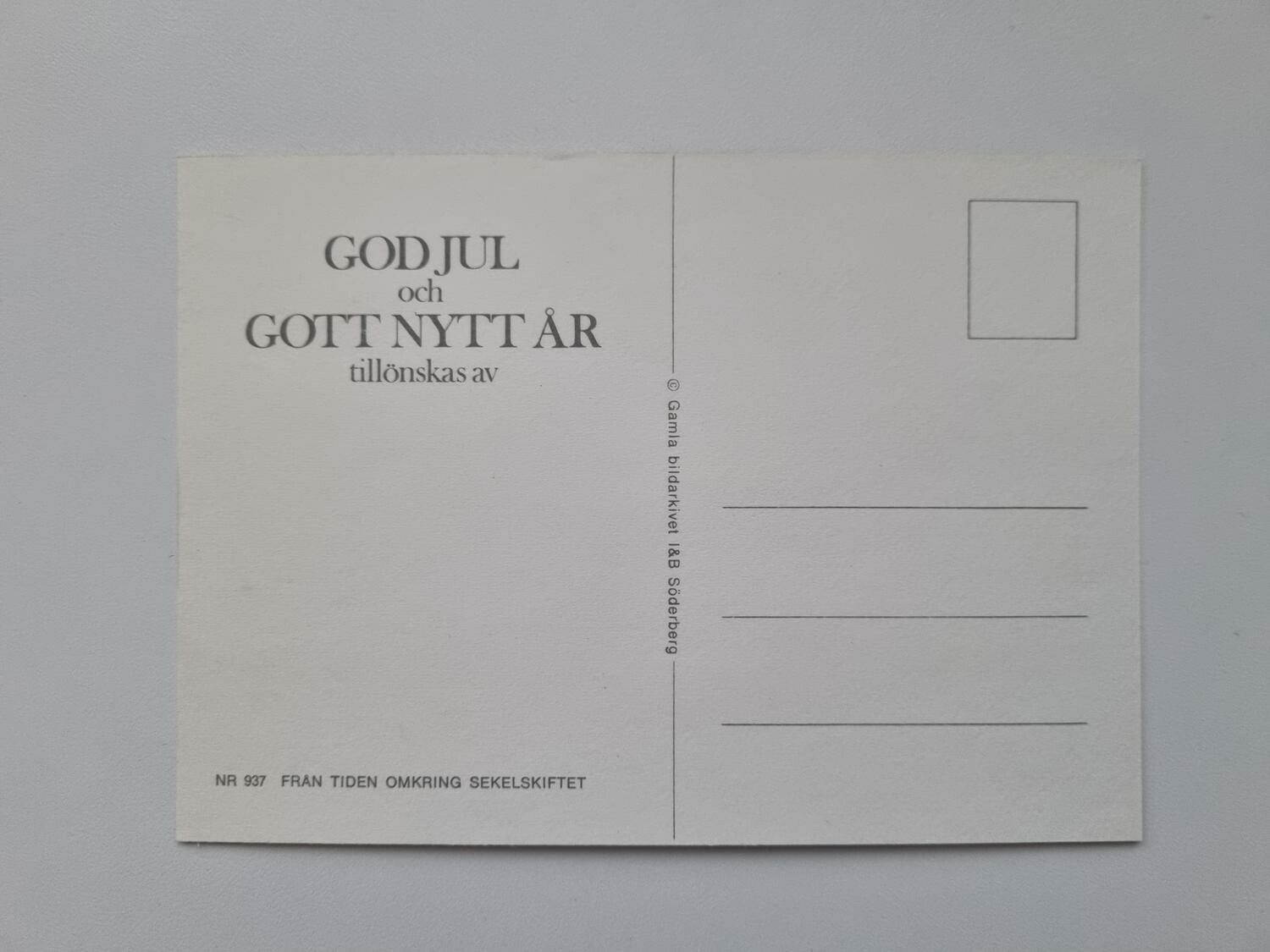 Vykort - Grisar på skridskor