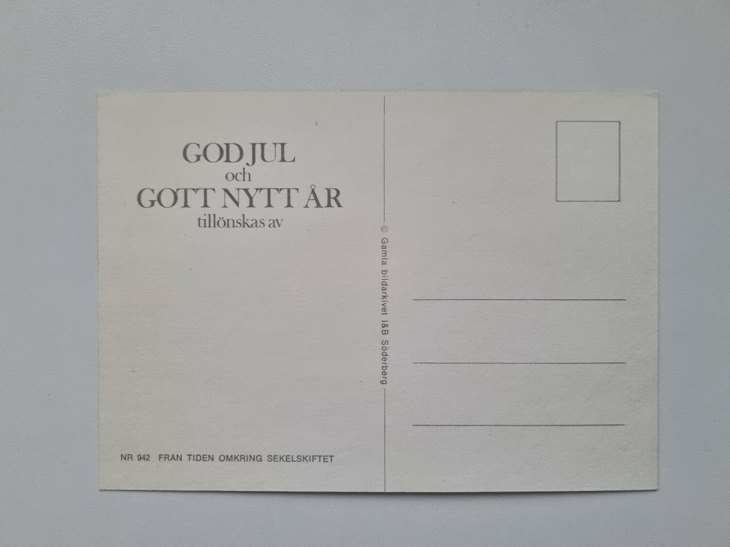 Vykort - God Jul