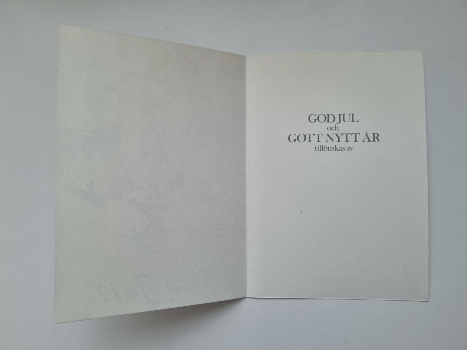 Vykort - Grisar på skridskor (öppningsbart kort)