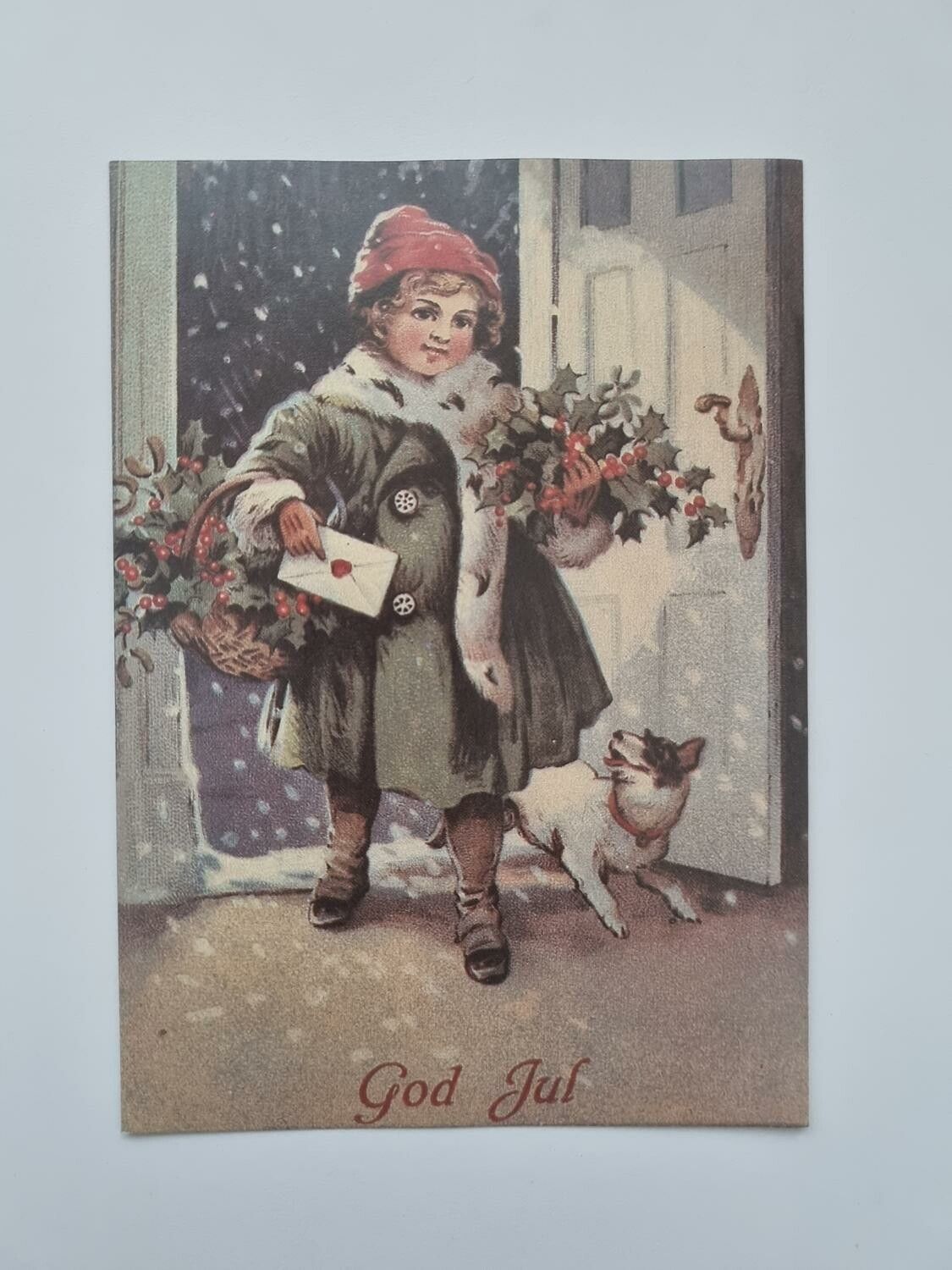 Vykort - God Jul (öppningsbart kort)