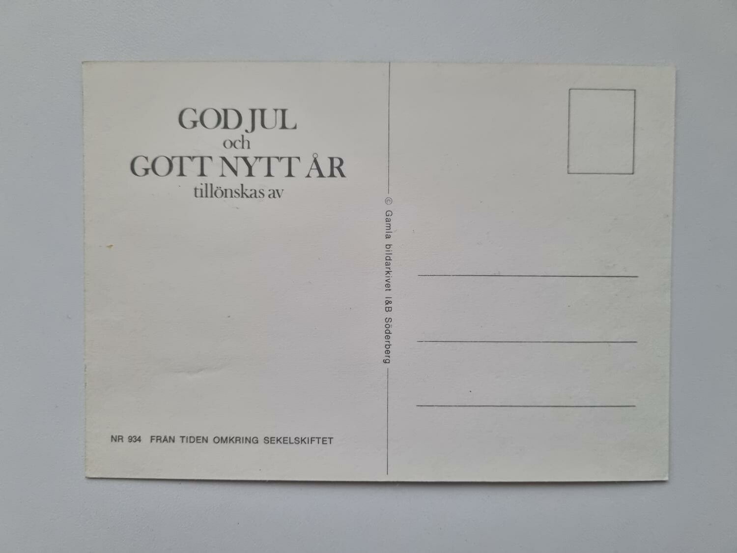 Vykort - Dansande tomtenissar