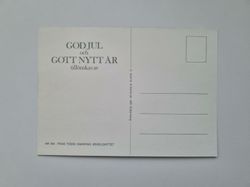 Vykort - Julkort med tomte