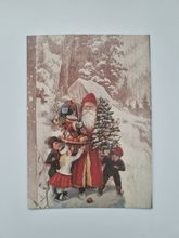 Vykort - Julkort med tomte (öppningsbart kort)