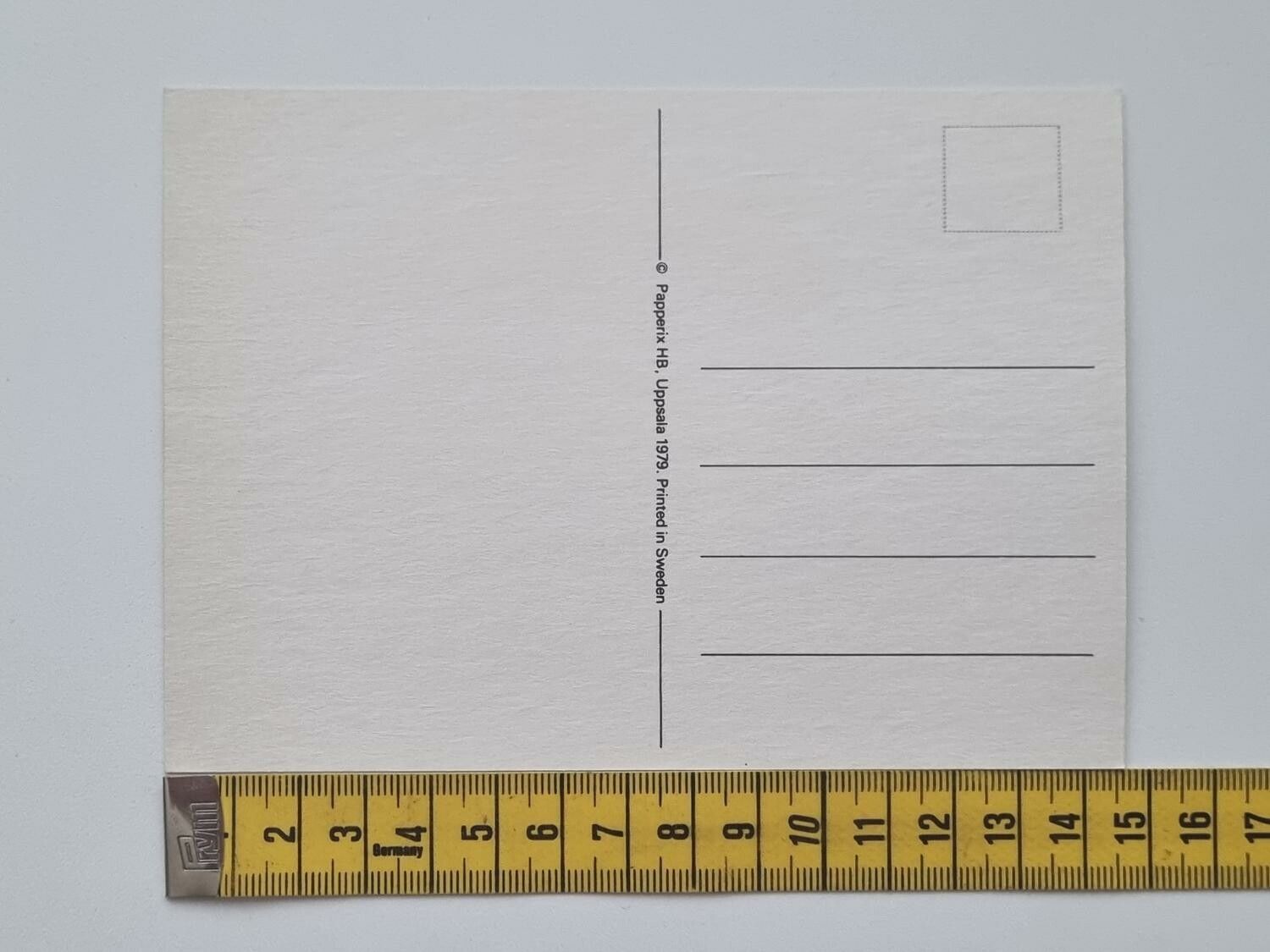 Vykort - Jag älskar dig - Papperix HB, Uppsala 1979. Printed in Sweden