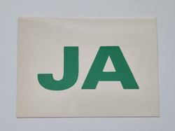 Vykort - Ja - Papperix HB, Uppsala 1979. Printed in Sweden