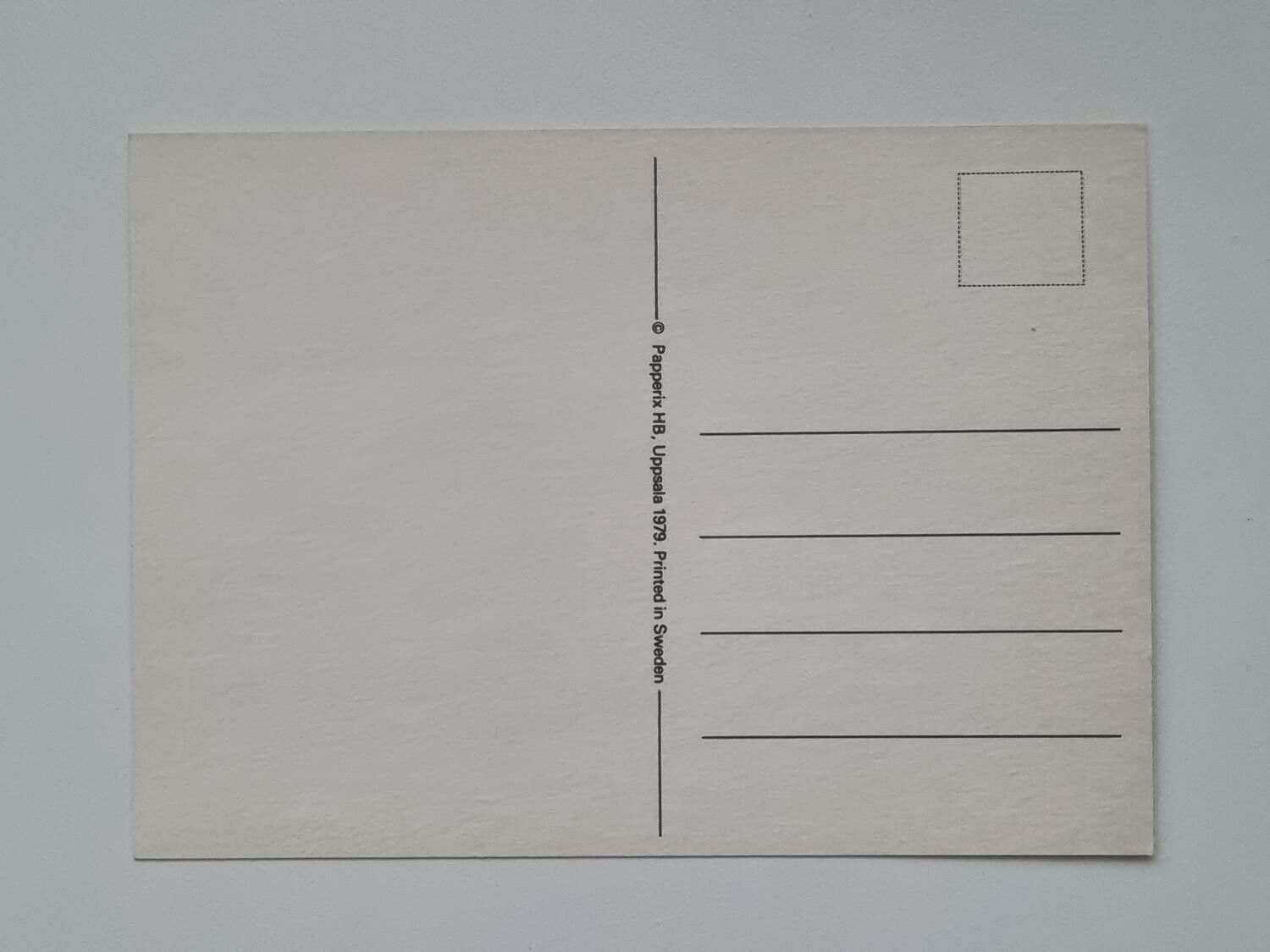 Vykort - Ja - Papperix HB, Uppsala 1979. Printed in Sweden