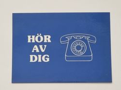 Vykort - Hör av dig - Papperix HB, Uppsala 1979. Printed in Sweden