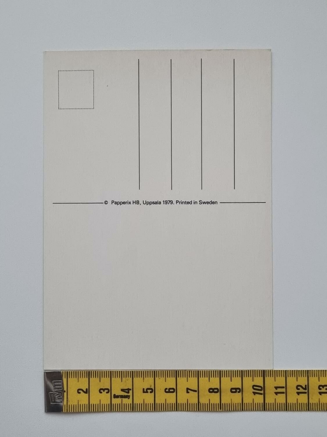 Vykort - Ja - Papperix HB, Uppsala 1979. Printed in Sweden