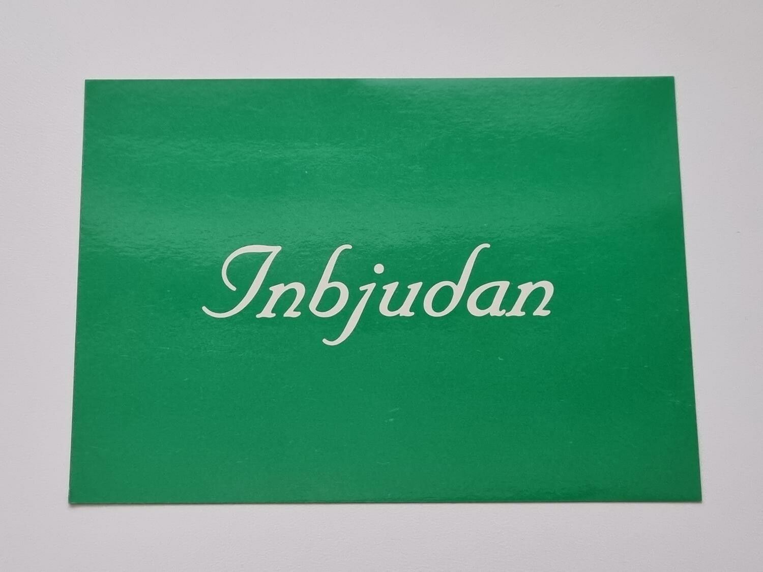 Vykort - Inbjudan - Papperix HB, Uppsala 1979. Printed in Sweden