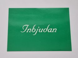Vykort - Inbjudan - Papperix HB, Uppsala 1979. Printed in Sweden