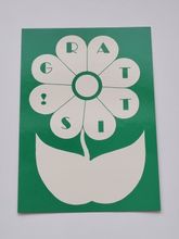 Vykort - Grattis! - Papperix HB, Uppsala 1979. Printed in Sweden