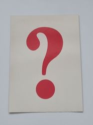 Vykort - Frågetecken - Papperix HB, Uppsala 1979. Printed in Sweden