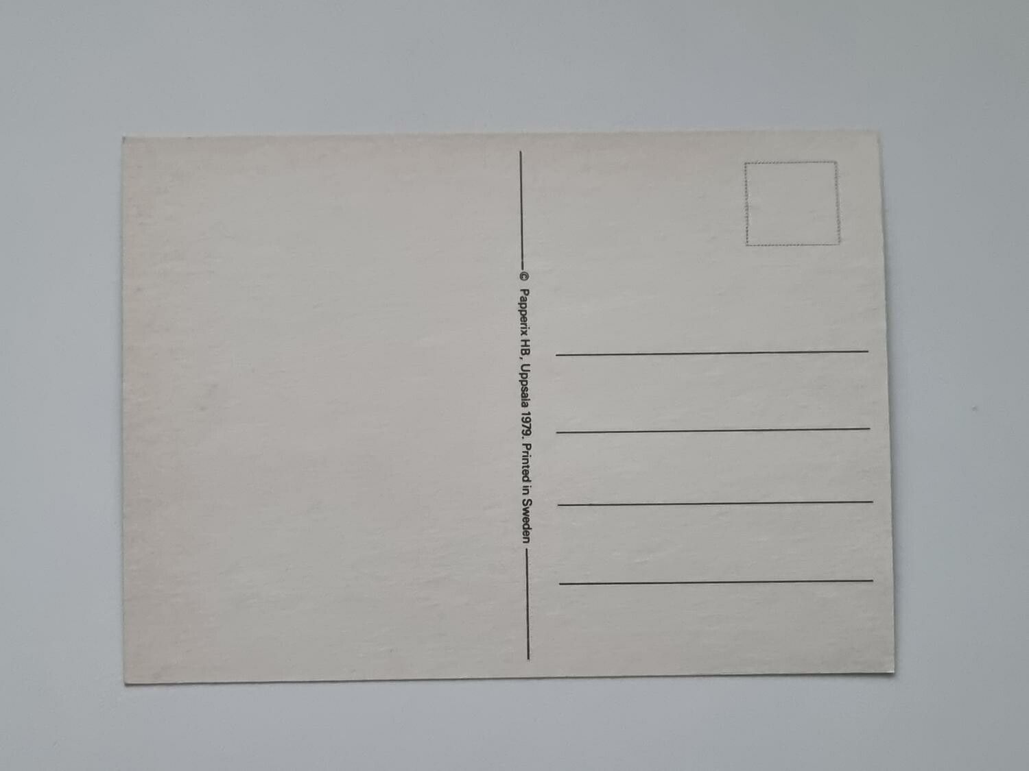 Vykort - Glöm inte - Papperix HB, Uppsala 1979. Printed in Sweden