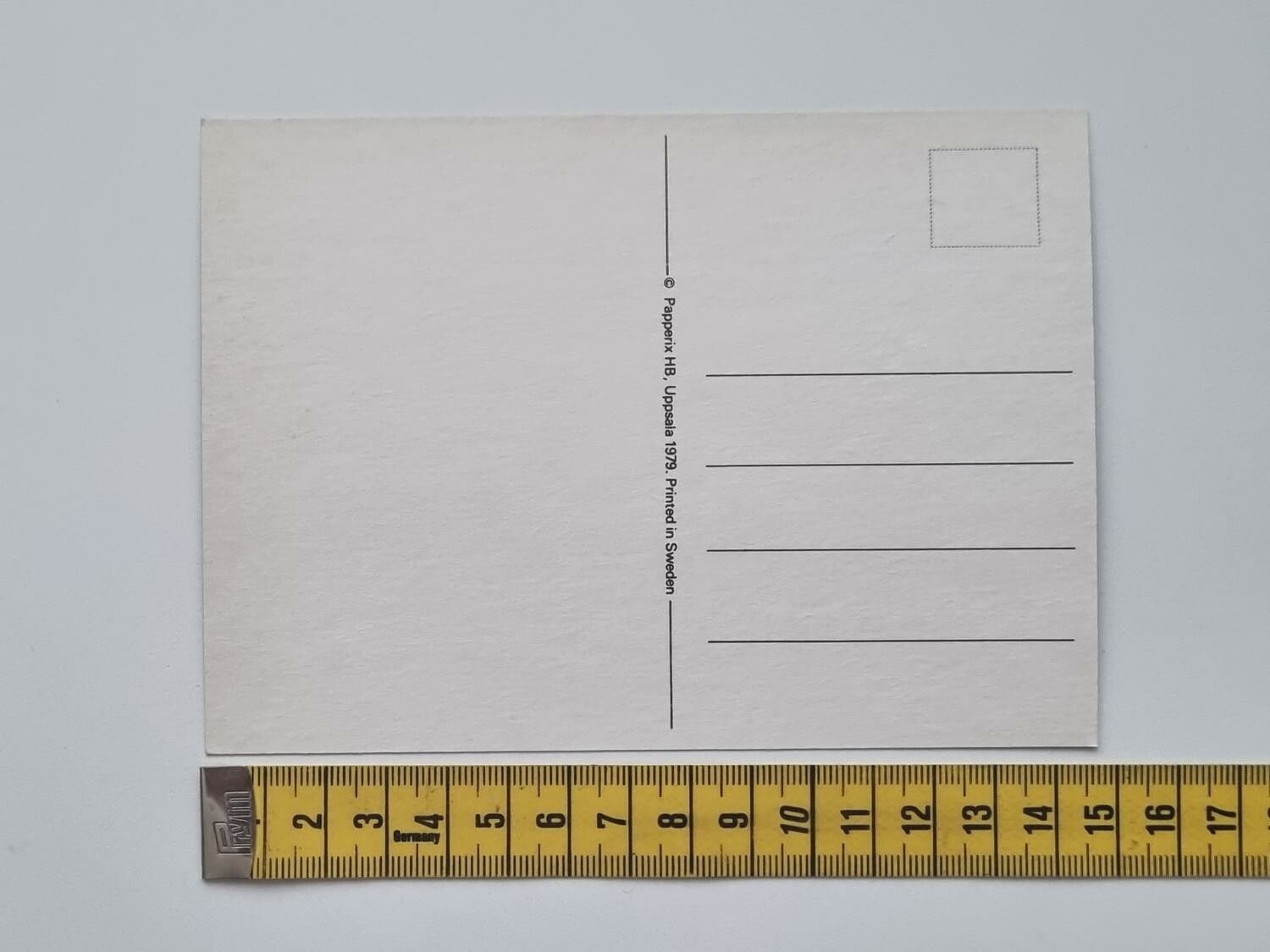 Vykort - Glöm inte - Papperix HB, Uppsala 1979. Printed in Sweden